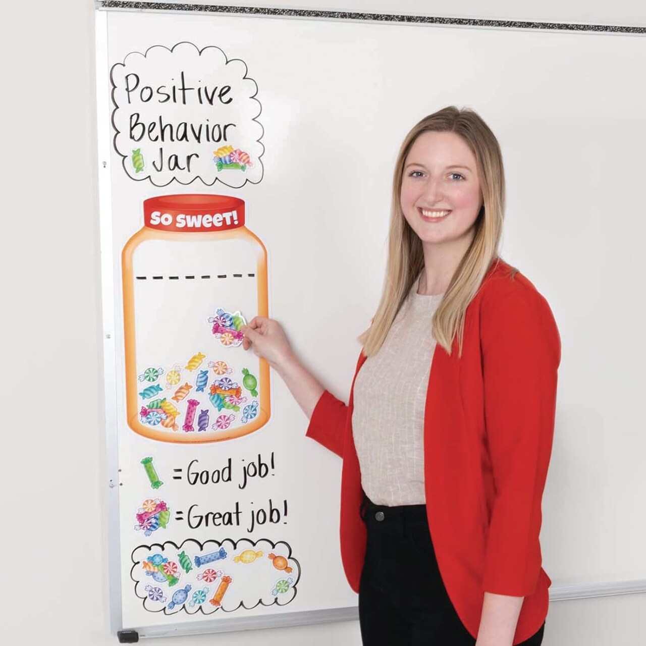 so Sweet Positive Behavior Jar, 44 Magnets | Classroom Reward System, Classroom Tools, Magnetic for Whiteboard, Classroom Must Haves